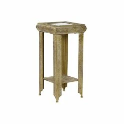 Table D'appoint DKD Home Decor Métal Miroir (32 X 32 X 65 Cm)