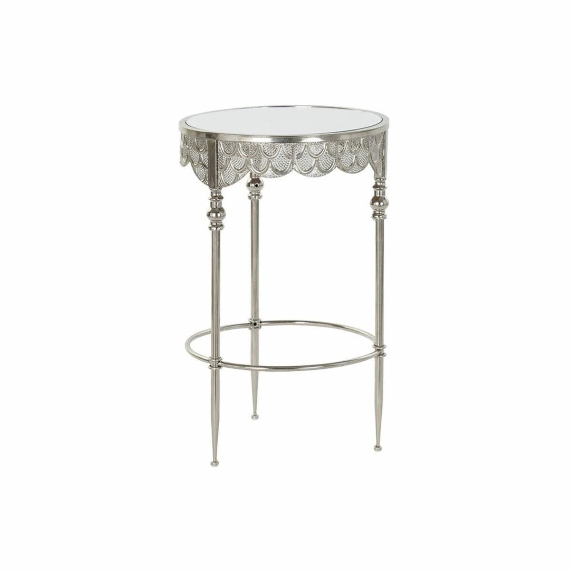 Table D'appoint DKD Home Decor Miroir Argenté Métal (39 X 39 X 61 Cm... 1 Table D'appoint DKD Home Decor Miroir Argenté Métal (39 X 39 X 61 Cm...