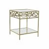 Table D'appoint DKD Home Decor Miroir Doré Métal (50 X 50 X 60 Cm)