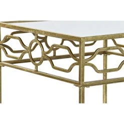 Table D'appoint DKD Home Decor Miroir Doré Métal (50 X 50 X 60 Cm) -Pegane Shop table dappoint dkd home decor miroir dore metal 50 x 50 x 60 cm 14106780 39297438 1140x1140