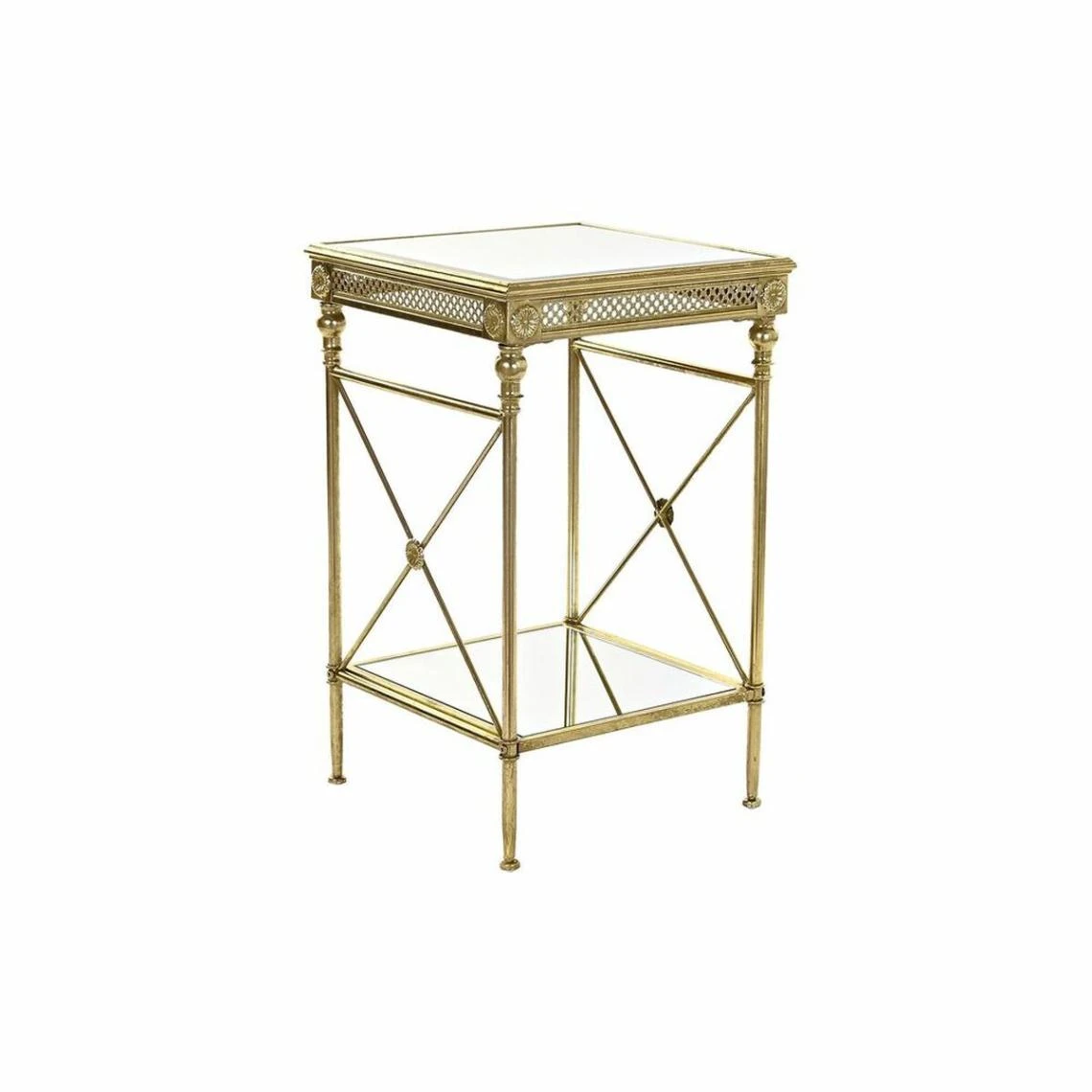 Table D'appoint DKD Home Decor Miroir Doré Métal Arabe (40 X 40 X 65... 1 Table D'appoint DKD Home Decor Miroir Doré Métal Arabe (40 X 40 X 65...