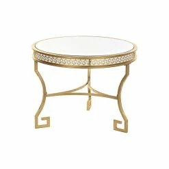 Table D'appoint DKD Home Decor Miroir Doré Métal Oriental (61 X 61 X...