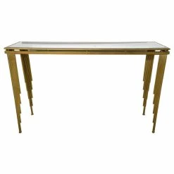Table D'appoint DKD Home Decor Miroir Métal Cuivre (120 X 32 X 74 Cm)