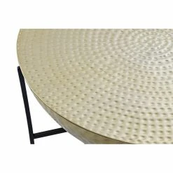 Table D'appoint DKD Home Decor Noir Doré Acier (72 X 72 X 44.5 Cm) -Pegane Shop table dappoint dkd home decor noir dore acier 72 x 72 x 445 cm 14109124 39305994 1140x1140