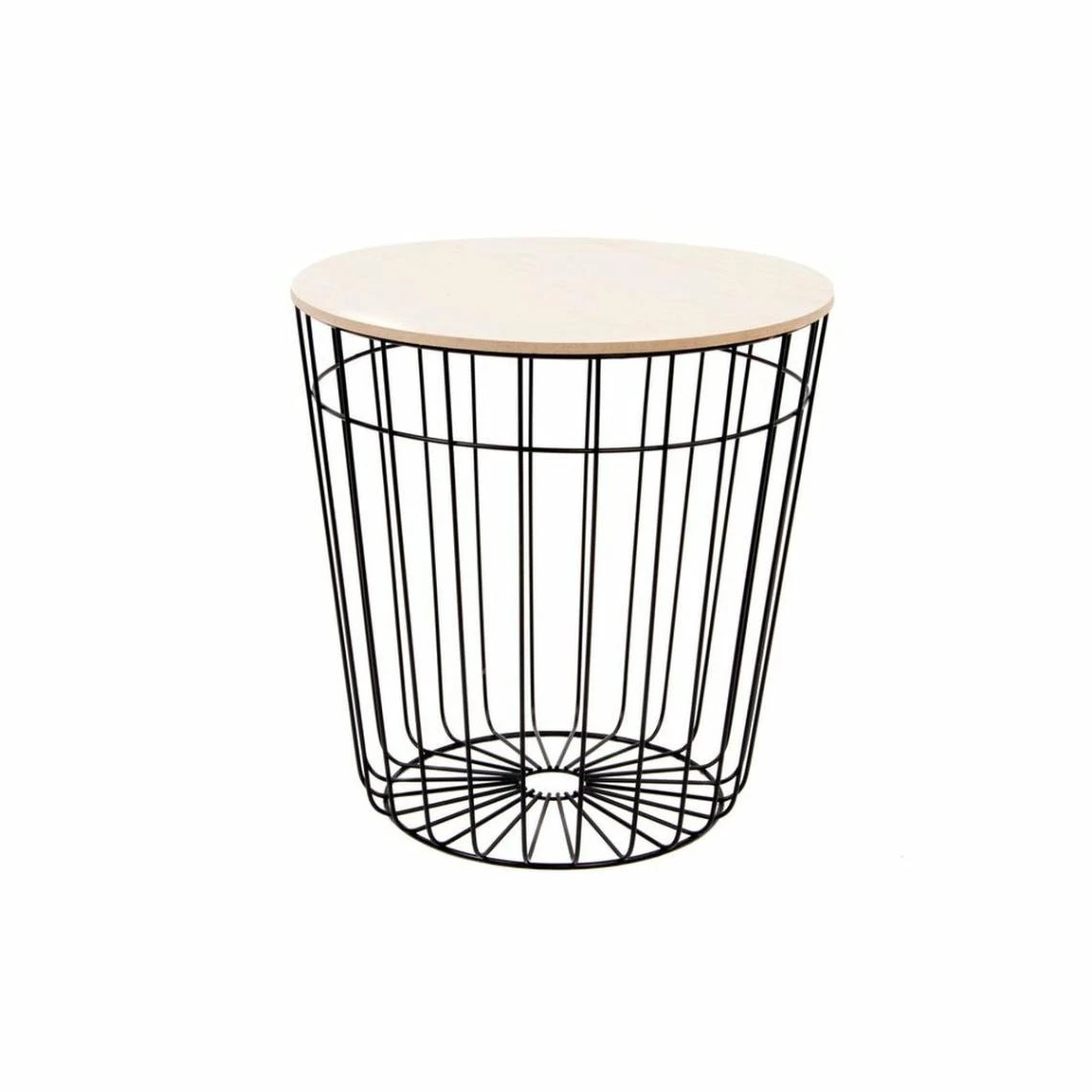 Table D'appoint DKD Home Decor Noir Fer Bois MDF (39 X 40.5 X 40.5 Cm) 1 Table D'appoint DKD Home Decor Noir Fer Bois MDF (39 X 40.5 X 40.5 Cm)