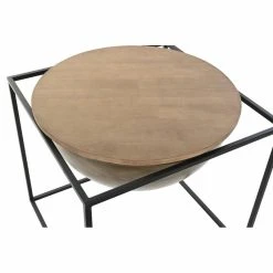 Table D'appoint DKD Home Decor Noir Métal Bois Marron (64 X 64 X 62,5... -Pegane Shop table dappoint dkd home decor noir metal bois marron 64 x 64 x 625 cm 14106856 39297726 1140x1140