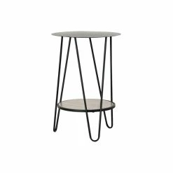 Table D'appoint DKD Home Decor Noir Métal Bois Marron Moderne (40 X 4...