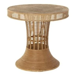 Table D'Appoint DKD Home Decor Rotin (61 X 61 X 59 Cm)