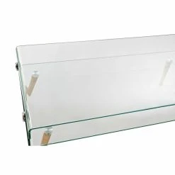 Table D'appoint DKD Home Decor Transparent Verre Bois De Hêtre (110 X... -Pegane Shop table dappoint dkd home decor transparent verre bois de hetre 110 x 553 x 45 cm 14108444 39303774 1140x1140