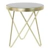 Table D'appoint DKD Home Decor Verre Acier (42 X 42 X 46 Cm)