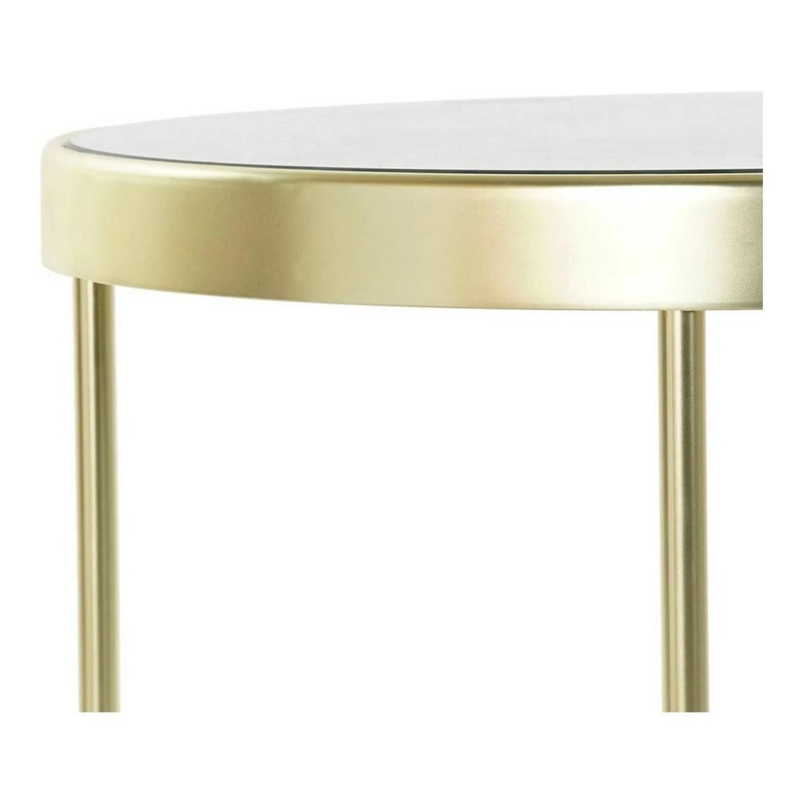 Table D'appoint DKD Home Decor Verre Acier (42 X 42 X 46 Cm) 4 Table D'appoint DKD Home Decor Verre Acier (42 X 42 X 46 Cm) - Image 4