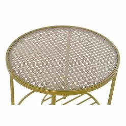 Table D'appoint DKD Home Decor Verre Doré Fer (49,5 X 49,5 X 49,5 Cm) -Pegane Shop table dappoint dkd home decor verre dore fer 495 x 495 x 495 cm 14108744 39304758 1140x1140