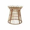 Table D'appoint DKD Home Decor Verre Marron Rotin Tropical (42 X 42 X ...