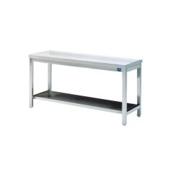 Materiel Chr Pro Table Inox De Travail Avec Étagère - Gamme 600 - Virtus - 900x600 X6...