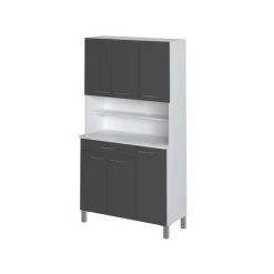 CSTORE TACOMA Buffet De Cuisine L 100 Cm - Gris Mat 6 CSTORE TACOMA Buffet De Cuisine L 100 Cm - Gris Mat -Pegane Shop tacoma buffet de cuisine l 100 cm gris mat 11489232 30043458 1140x1140