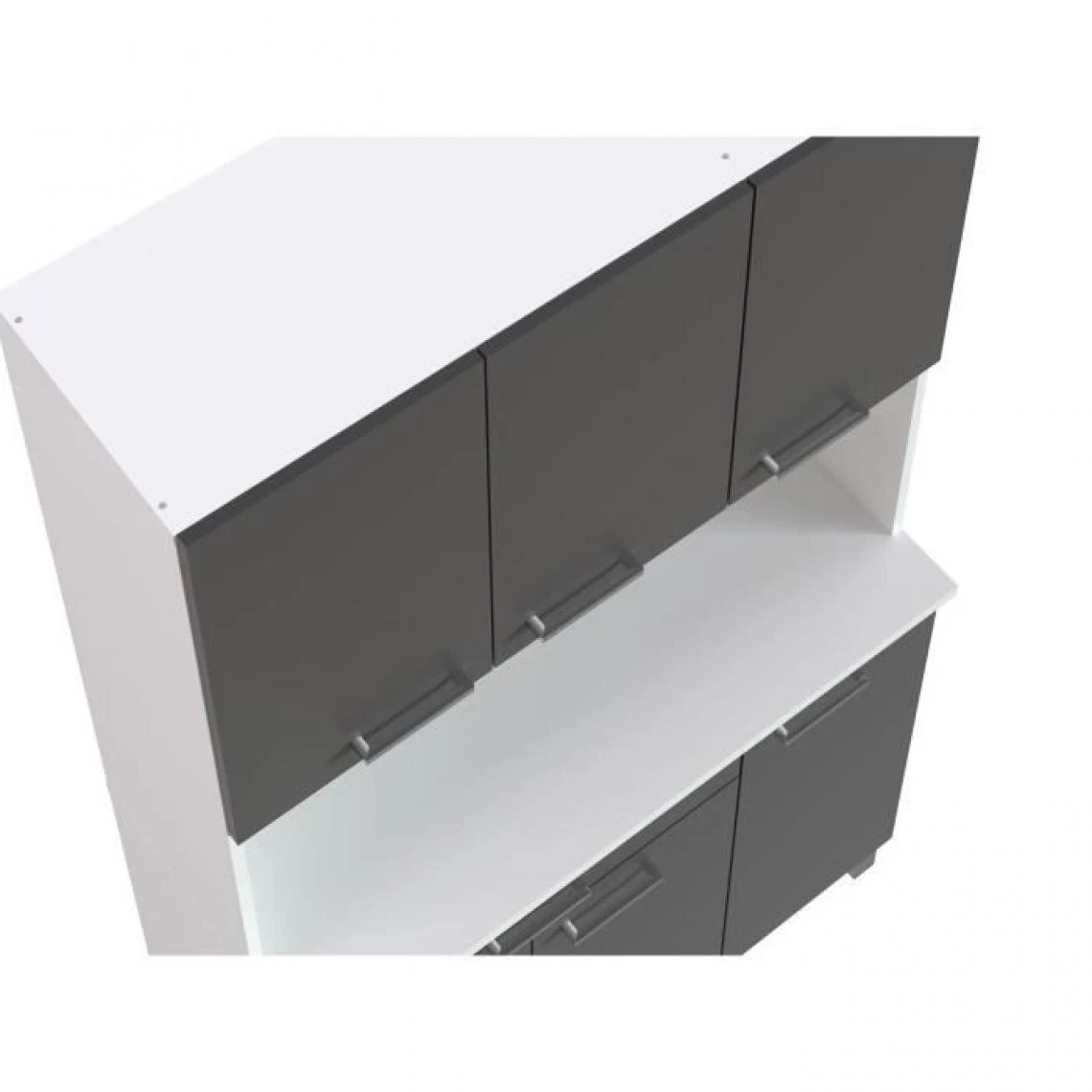 CSTORE TACOMA Buffet De Cuisine L 100 Cm - Gris Mat 5 CSTORE TACOMA Buffet De Cuisine L 100 Cm - Gris Mat - Image 5