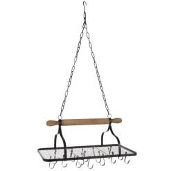 Paris Prix Étagère Déco à Suspendre Cuisine 136cm Naturel