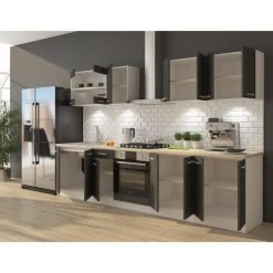 CSTORE ULTRA Cuisine Complète Avec Meuble Four Et Plan De Travail Inclus L 3... -Pegane Shop ultra cuisine complete avec meuble four et plan de travail inclus l 300 cm gris mat 11548842 30282316 1140x1140