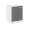 CSTORE ULTRA Meuble Bas De Cuisine L 60 Cm Avec Plan De Travail Inclus - Gris
