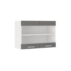 CSTORE ULTRA Meuble Haut De Cuisine L 80 Cm - Gris