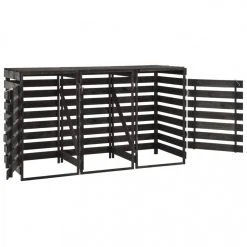 VidaXL Abri De Poubelle Triple 210x75x121 Cm Bois De Pin Massif Peint 7 VidaXL Abri De Poubelle Triple 210x75x121 Cm Bois De Pin Massif Peint -Pegane Shop vidaxl abri de poubelle triple 210x75x121 cm bois de pin massif peint 8430999 21359123 1140x1140