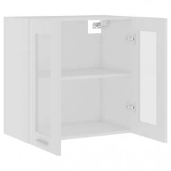 VidaXL Armoire En Verre Suspendue Blanc 60x31x60 Cm Aggloméré 9 VidaXL Armoire En Verre Suspendue Blanc 60x31x60 Cm Aggloméré -Pegane Shop vidaxl armoire de cuisine blanc 60x31x60 cm agglomere 8096795 20622577 1140x1140