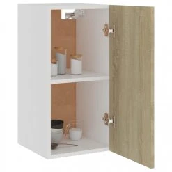VidaXL Armoire Suspendue Chêne Sonoma 29,5x31x60 Cm Aggloméré -Pegane Shop vidaxl armoire de cuisine chene sonoma 295x31x60 cm agglomere 8418913 21334575 1140x1140