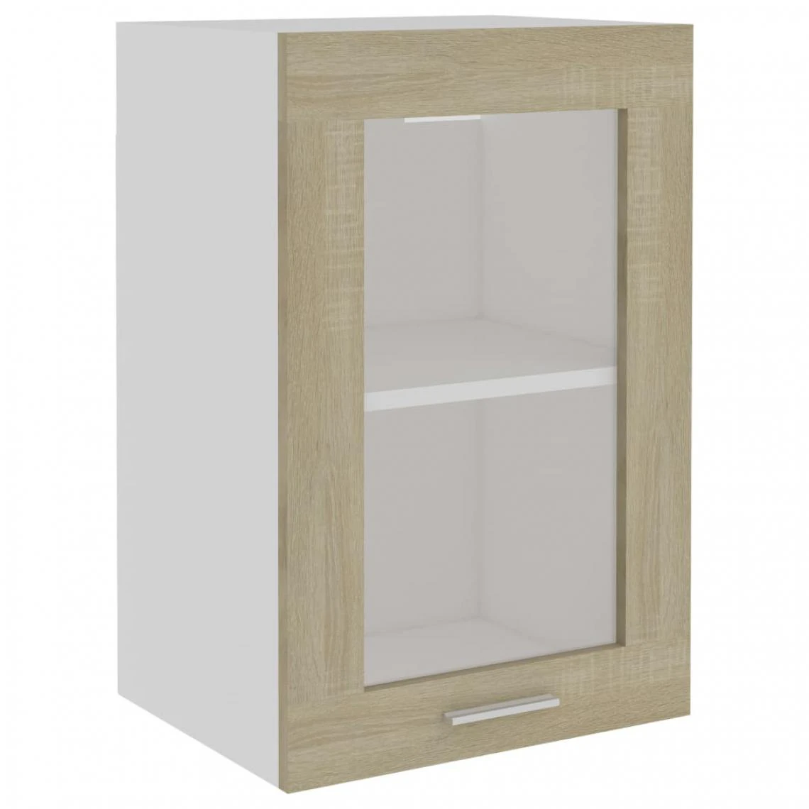 VidaXL Armoire En Verre Suspendue Chêne Sonoma 40x31x60 Cm Agglomér?... 2 VidaXL Armoire En Verre Suspendue Chêne Sonoma 40x31x60 Cm Agglomér?... - Image 2