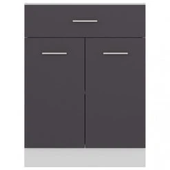 VidaXL Armoire De Plancher à Tiroir Gris 60x46x81,5 Cm Aggloméré 9 VidaXL Armoire De Plancher à Tiroir Gris 60x46x81,5 Cm Aggloméré -Pegane Shop vidaxl armoire de cuisine gris 60x46x815 cm agglomere 8418859 21334307 1140x1140
