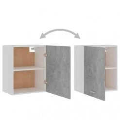 VidaXL Armoire Suspendue Gris Béton 50x31x60 Cm Aggloméré 9 VidaXL Armoire Suspendue Gris Béton 50x31x60 Cm Aggloméré -Pegane Shop vidaxl armoire de cuisine gris beton 50x31x60 cm agglomere 8418949 21334757 1140x1140