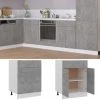 VidaXL Armoire De Plancher à Tiroir Gris Béton 60x46x81,5 Cm Agglom?...