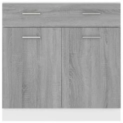 VidaXL Armoire De Plancher à Tiroir Sonoma Gris 80x46x81,5 Cm -Pegane Shop vidaxl armoire de plancher a tiroir sonoma gris 80x46x815 cm 13460952 36836654 1140x1140
