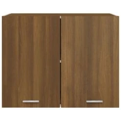 VidaXL Armoire Suspendue Chêne Marron 80x31x60 Cm Bois D'ingénierie -Pegane Shop vidaxl armoire suspendue chene marron 80x31x60 cm bois din 12943222 1089602 2 1140x1140