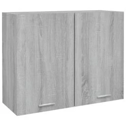 VidaXL Armoire Suspendue Sonoma Gris 80x31x60 Cm Bois D'ingénierie