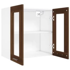 VidaXL Armoire Vitrée Suspendue Chêne Brun 60x31x60 Cm Bois Ingénie... 9 VidaXL Armoire Vitrée Suspendue Chêne Brun 60x31x60 Cm Bois Ingénie... -Pegane Shop vidaxl armoire vitree suspendue chene brun 60x31x60 cm bois ingenierie 12943196 35046718 1140x1140