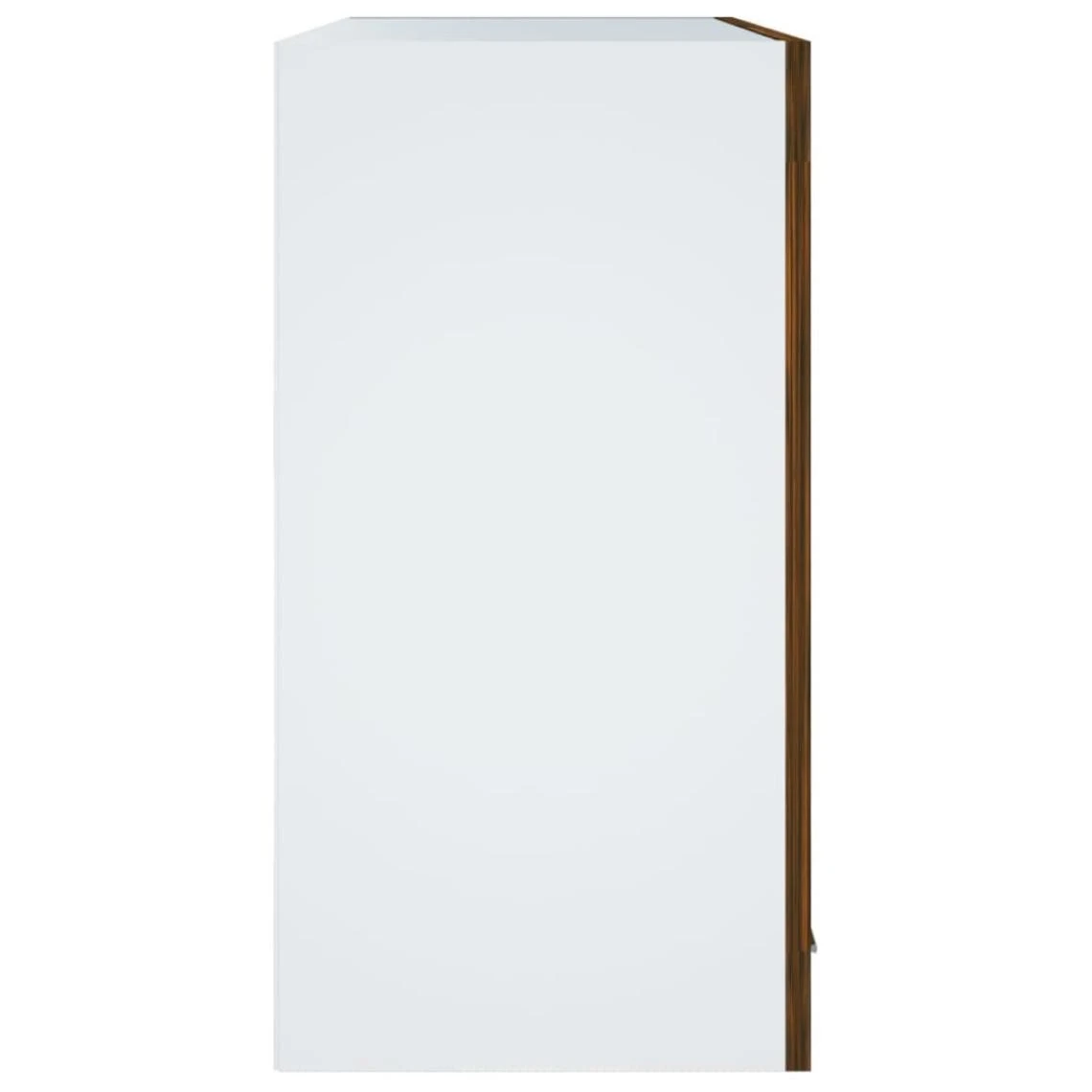 VidaXL Armoire Vitrée Suspendue Chêne Fumé 60x31x60 Cm Bois Ingéni... 4 VidaXL Armoire Vitrée Suspendue Chêne Fumé 60x31x60 Cm Bois Ingéni... - Image 4