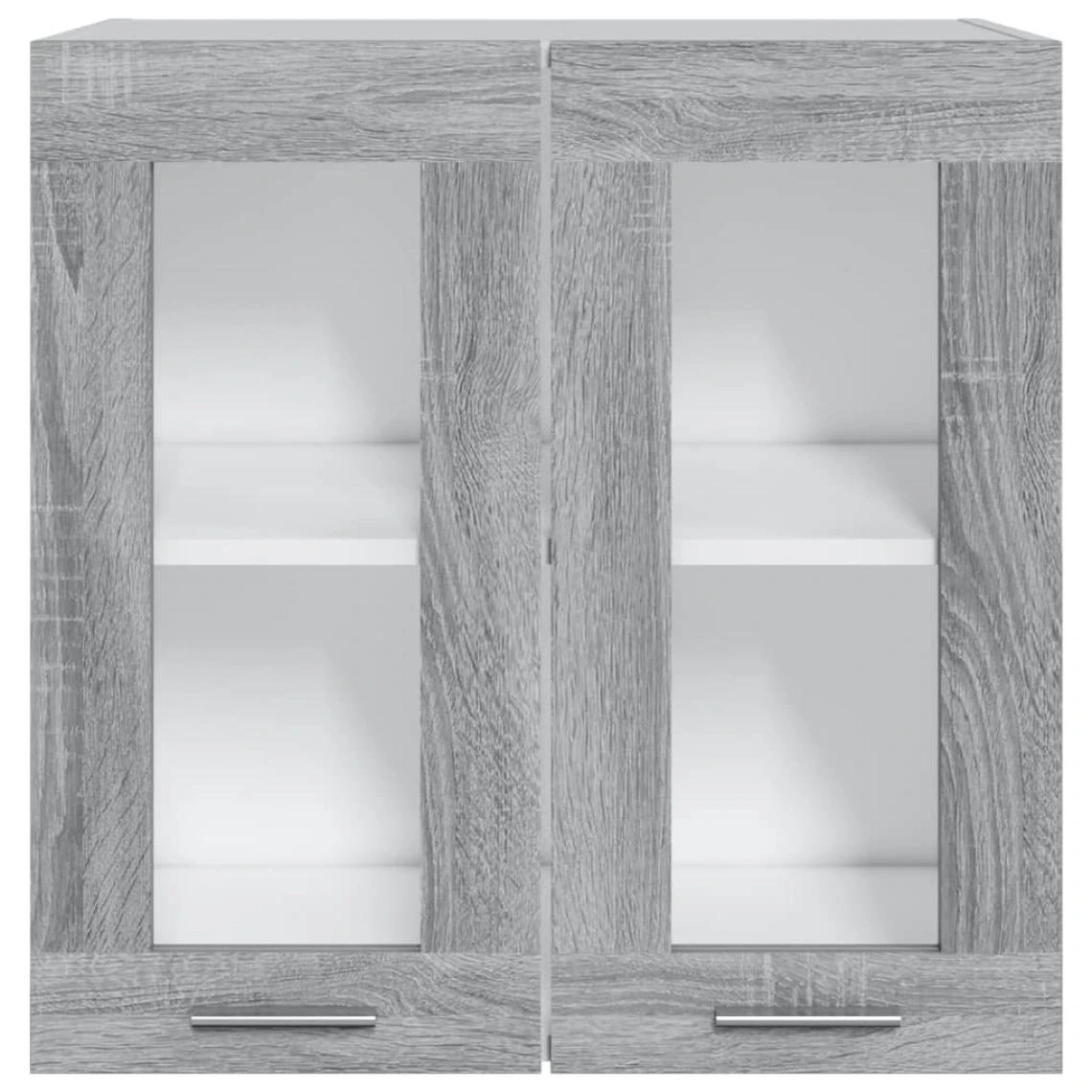 VidaXL Armoire Vitrée Suspendue Sonoma Gris 60x31x60cm Bois Ingénier... 3 VidaXL Armoire Vitrée Suspendue Sonoma Gris 60x31x60cm Bois Ingénier... - Image 3