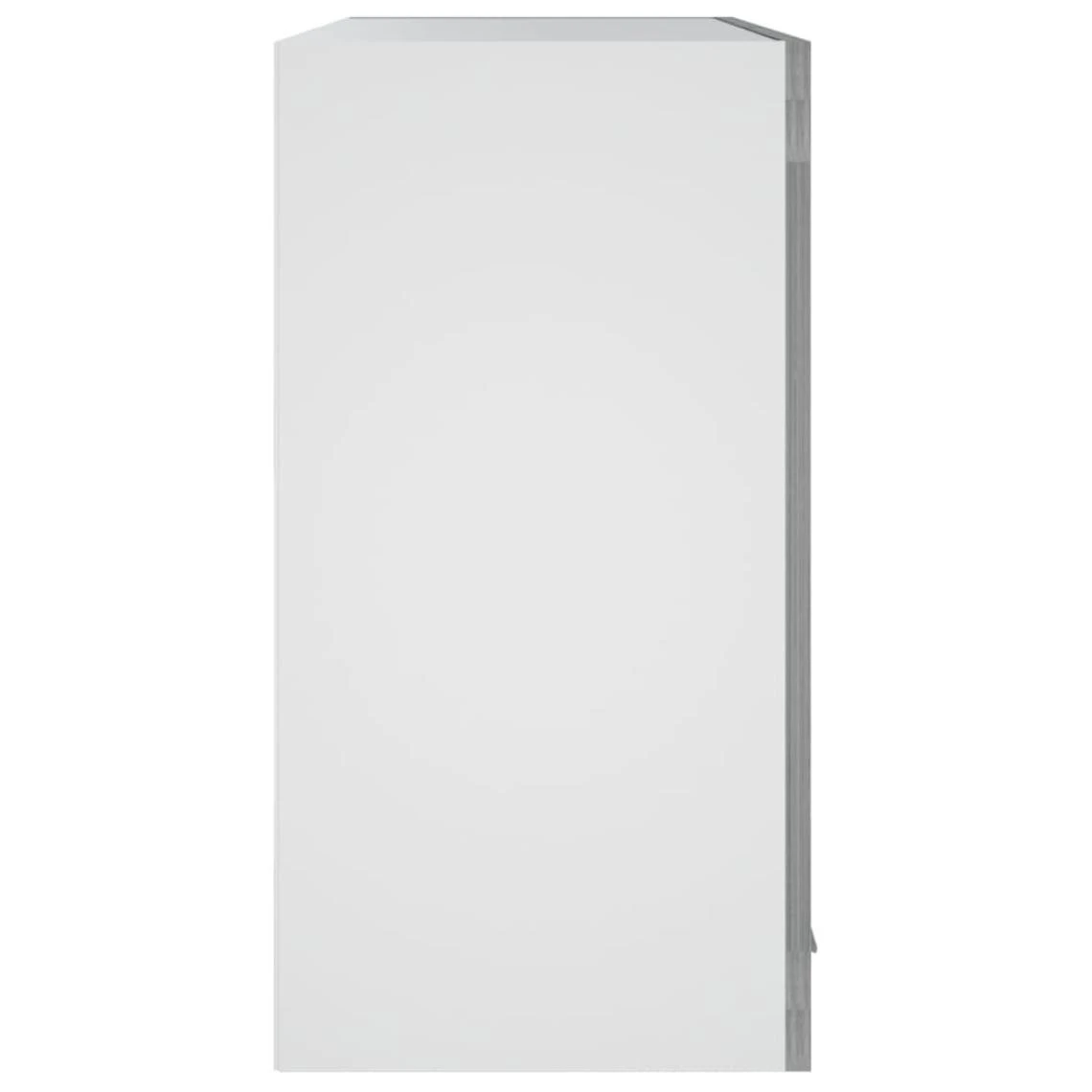 VidaXL Armoire Vitrée Suspendue Sonoma Gris 60x31x60cm Bois Ingénier... 4 VidaXL Armoire Vitrée Suspendue Sonoma Gris 60x31x60cm Bois Ingénier... - Image 4