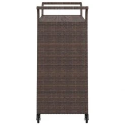 VidaXL Chariot De Bar Avec Tiroir Marron 100x45x97 Cm Résine Tressée -Pegane Shop vidaxl chariot de bar avec tiroir marron 100x45x97 cm resine tressee 11943118 31636568 1140x1140