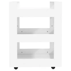 VidaXL Chariot De Cuisine Blanc 60x45x80 Cm Bois D'ingénierie -Pegane Shop vidaxl chariot de cuisine blanc 60x45x80 cm bois dingenierie 13695314 37759370 1140x1140
