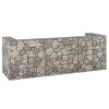 VidaXL Mur En Gabion Pour Poubelles Acier Galvanisé 325x100x110 Cm