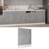 VidaXL Panneau De Lave-vaisselle Gris Béton 59,5x3x67 Cm Aggloméré