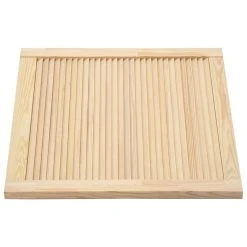 VidaXL Porte à Persiennes Bois De Pin Massif 39,5x39,4 Cm -Pegane Shop vidaxl porte a persiennes bois de pin massif 395x394 cm 12103444 32102264 1140x1140