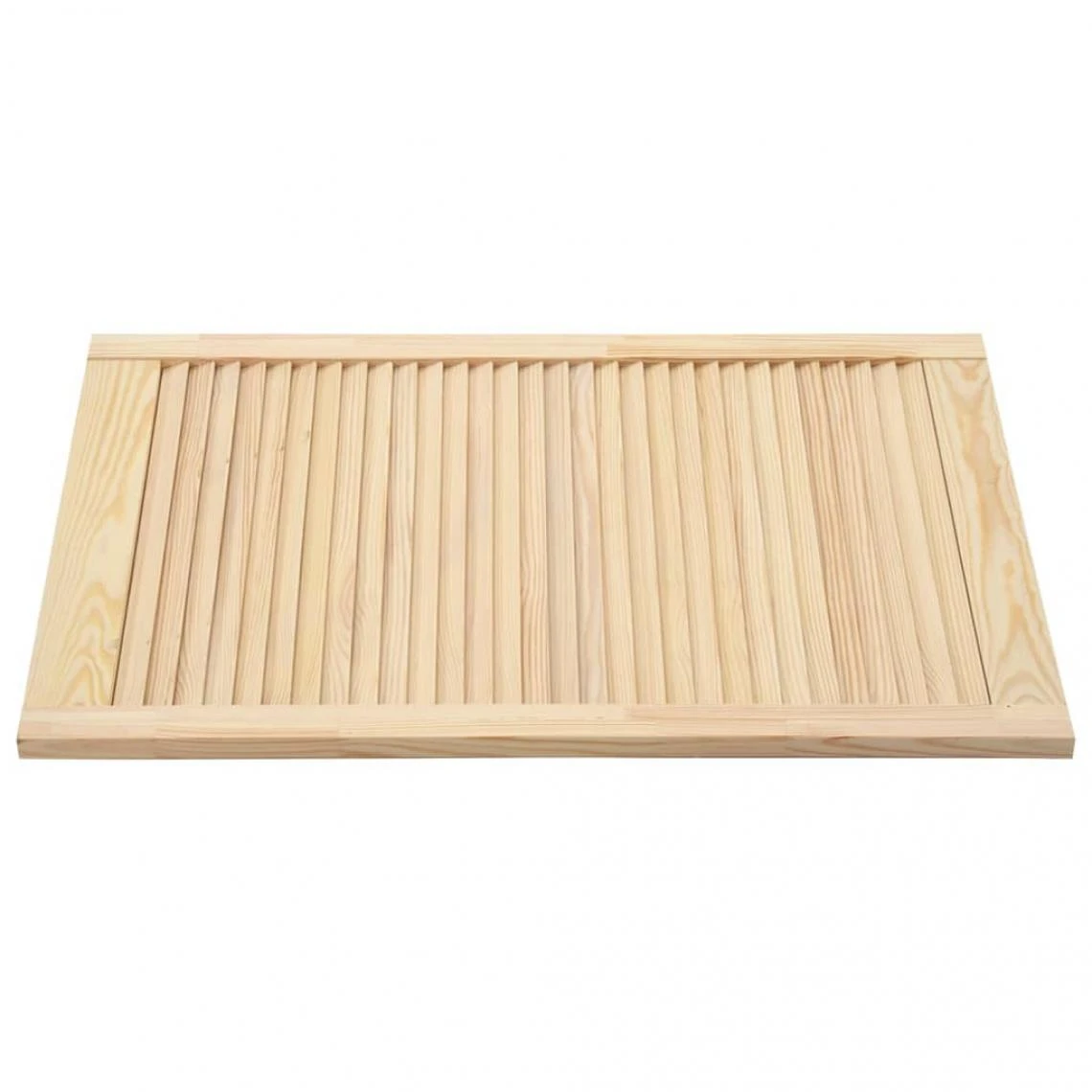 VidaXL Porte à Persiennes Bois De Pin Massif 69x39,4 Cm 3 VidaXL Porte à Persiennes Bois De Pin Massif 69x39,4 Cm - Image 3