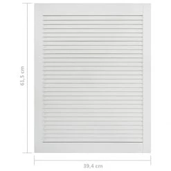 VidaXL Porte à Persiennes Bois De Pin Massif Blanc 61,5x39,4 Cm -Pegane Shop vidaxl porte a persiennes bois de pin massif blanc 615x394 cm 12103484 32102468 1140x1140
