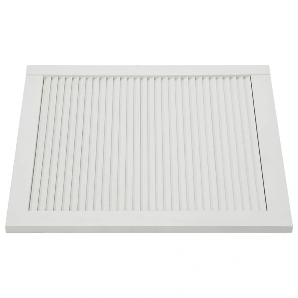 VidaXL Porte à Persiennes Bois De Pin Massif Blanc 61,5x59,4 Cm 4 VidaXL Porte à Persiennes Bois De Pin Massif Blanc 61,5x59,4 Cm - Image 4