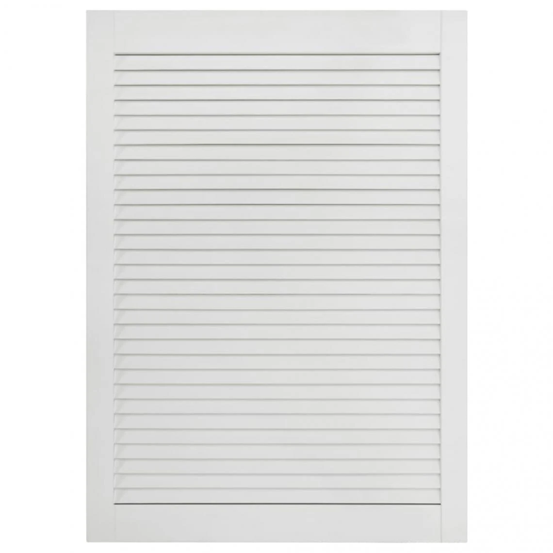 VidaXL Porte à Persiennes Bois De Pin Massif Blanc 69x39,4 Cm 2 VidaXL Porte à Persiennes Bois De Pin Massif Blanc 69x39,4 Cm - Image 2