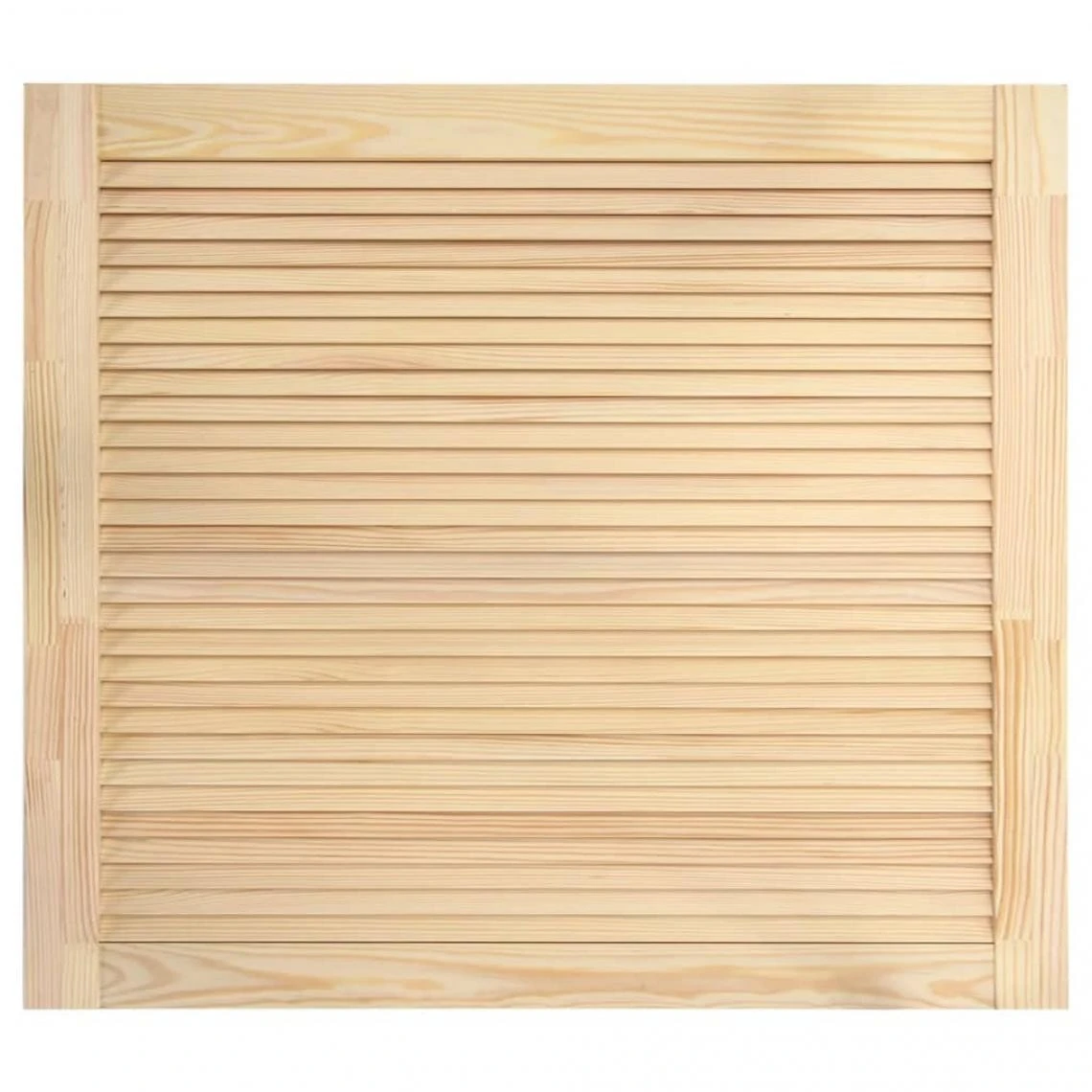 VidaXL Portes à Persiennes 2 Pcs Bois De Pin Massif 39,5x49,4 Cm 3 VidaXL Portes à Persiennes 2 Pcs Bois De Pin Massif 39,5x49,4 Cm - Image 3