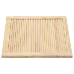 VidaXL Portes à Persiennes 2 Pcs Bois De Pin Massif 61,5x59,4 Cm -Pegane Shop vidaxl portes a persiennes 2 pcs bois de pin massif 615x594 cm 12103492 32102506 1140x1140