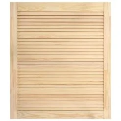 VidaXL Portes à Persiennes 2 Pcs Bois De Pin Massif 69x59,4 Cm -Pegane Shop vidaxl portes a persiennes 2 pcs bois de pin massif 69x594 cm 12103398 32102036 1140x1140